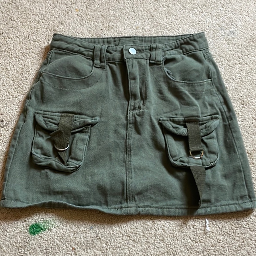 Green Women’s Jean Skirt